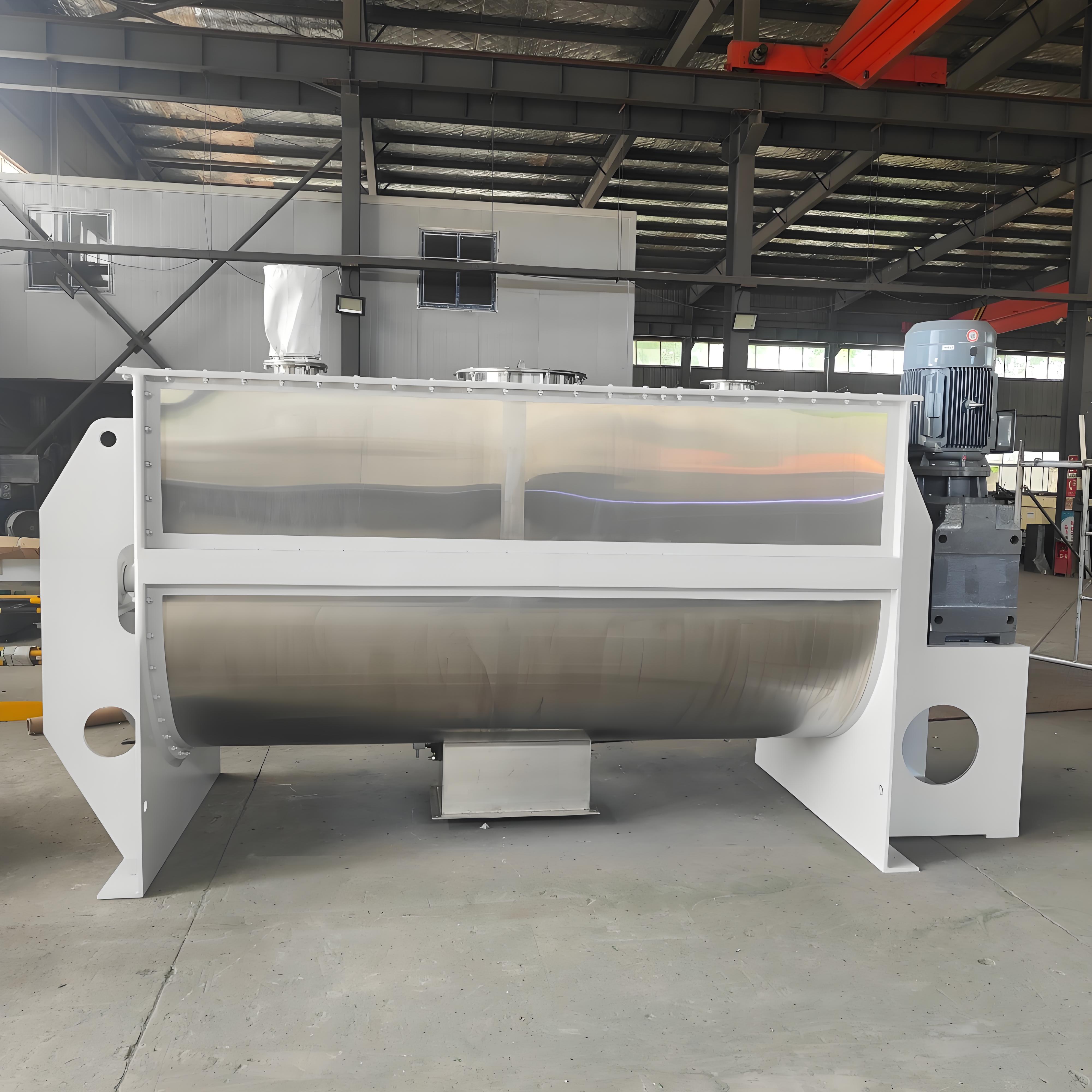 臥式螺帶混合機(jī) 臥式螺帶混合機(jī)